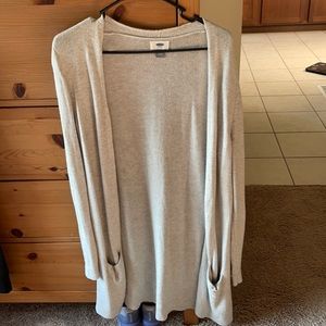 Old navy long grey cardigan